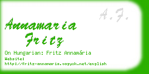 annamaria fritz business card